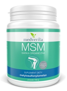 MSM siarka organiczna proszek (europejska), 700 g - Medverita