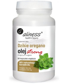 Dzikie Oregano Olej Strong, 90 kaps. - Aliness
