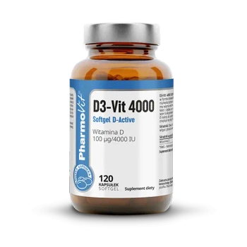 D3-Vit 4000 Softgel D-Active, 120 kaps. - Pharmovit