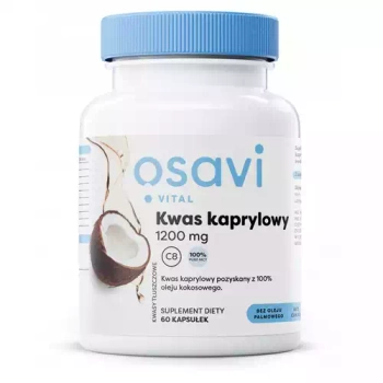 Kwas kaprylowy 1200 mg, 60 kaps. - Osavi