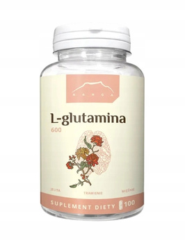 L-Glutamina 600 mg, 100 kaps. vege - Nanga
