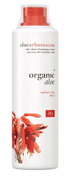 Aloe Arborescens 03, aloes z sokiem z żurawiny i wiśni, 500 ml - Organic Life