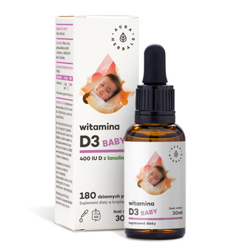 Witamina D3 BABY,  30 ml - Aura Herbals