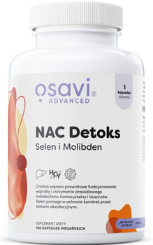 NAC Detoks, Selen i Molibden, 120 kaps. vege - Osavi
