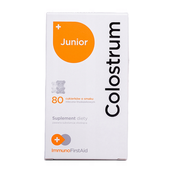 Colostrum Junior z Probiotykami 165 mg w pastylkach, 80 szt. - Colostrum