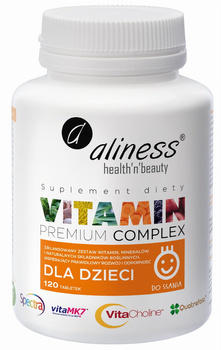 Vitamin Premium Complex dla Dzieci, 120 tabl. vege - Aliness