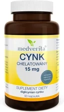 Cynk Chelatowany 15 mg, 90 kaps. - Medverita 
