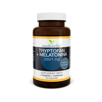 Tryptofan + Melatonina 250/1 mg, 50 kaps. - Medverita