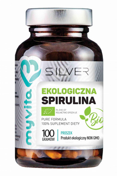 Silver Pure, Ekologiczna Spirulina proszek, 100 g - MyVita