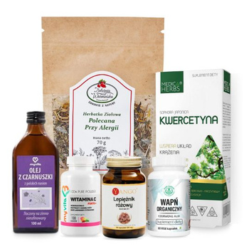 Zestaw WSPARCIE PRZY ALERGII Z LEPIĘŻNIKIEM