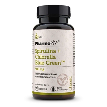 Spirulina + Chlorella Blue-Green™, 180 tabl. vege - Pharmovit