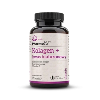 Kolagen + Kwas hialuronowy, 90 kaps. - Pharmovit