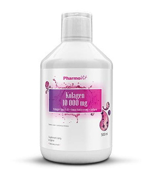 Kolagen 10000 mg kwas hialuronowy biotyna Pharmovit, 500 ml