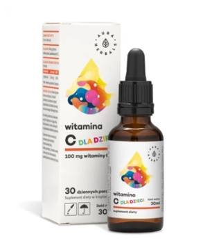 Witamina C 100 mg dla dzieci, 30 ml - Aura Herbals 