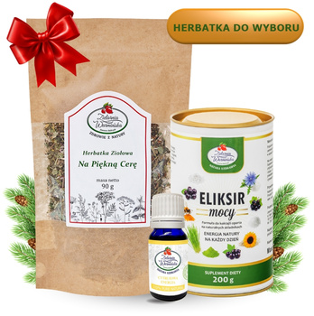 Zestaw ,,Dla Kobiet" z herbatką, Eliksirem Mocy i olejkiem eterycznym ,,Cytrusowa Energia''
