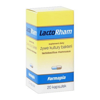 LactoRham - żywe kultury bakterii, 20 kaps. - Farmapia 