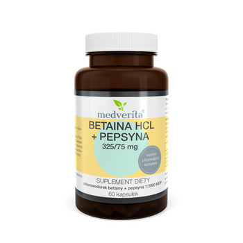 Betaina + Pepsyna, 60 kaps. - Medverita