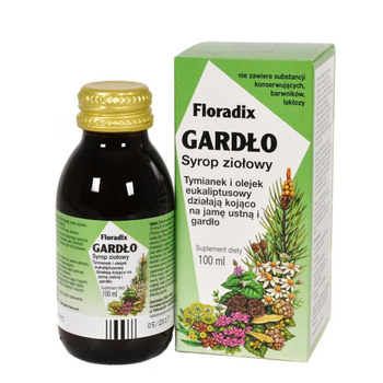 Syrop ziołowy na gardło, 100 ml -  Floradix