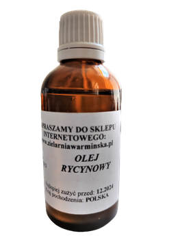 Olej rycynowy tłoczony na zimno, 50 ml