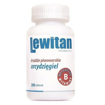LEWITAN Drożdże piwowarskie z arcydzięglem, 200 tabl. - Centuria
