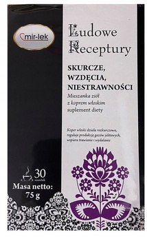 Ludowe Receptury herbata na wzdęcia, skurcze 30 saszetek, 70g - Mir-lek