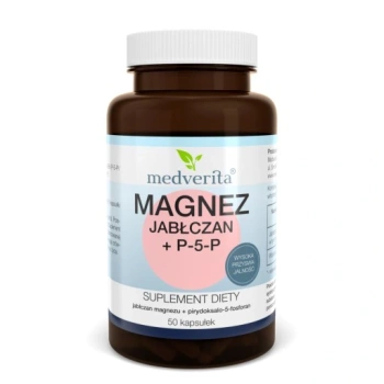 Magnez jabłczan + P-5-P, 50 kapsułek