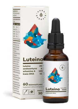 Luteina + zeaksantyna + witamina A + DHA krople (30ml)