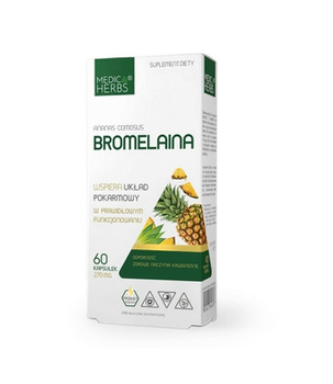 Bromelaina 270 mg, 60 kaps. - Medica Herbs 