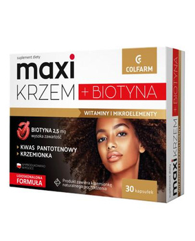 COLFARM MAXI KRZEM + BIOTYNA 30 kaps.