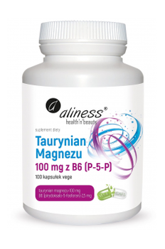 Aliness Taurynian Magnezu 100mg z B6 (P-5-6) 100 kaps.