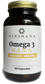 VIVISANA Omega 3 Sana 90 kpas. - 440 DHA - 660 EPA