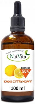 Kwas Cytrynowy 50%, 100 ml - NatVita