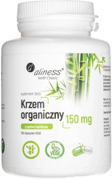 Aliness Krzem organiczny z pędów bambusa 150mg 100 kaps