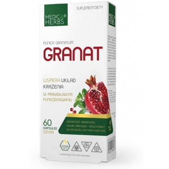 Granat 520 mg, 60 kaps. - Medica Herbs 