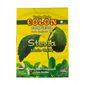 Yerba Mate Stevia, 500 g - Colon 