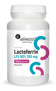 ALINESS, Lactoferrin LFS 90%  30 kaps