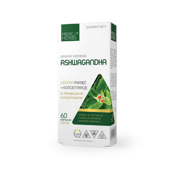 Ashwagandha 500 mg, 60 kaps. - Medica Herbs