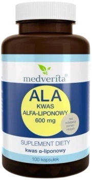 ALA Kwas Alfa-liponowy 600 mg - 100 kapsułek