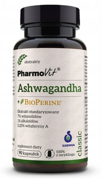 Ashwagandha + BioPerine, 90 kaps. - Pharmovit 