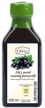 Olej z pestek czarnej porzeczki tłoczony na zimno, 100 ml - OlVita