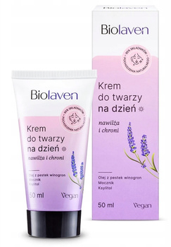 Krem do twarzy na dzień - nawilża i chroni, 50 ml - Biolaven