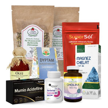 Zestaw OCZYSZCZAJĄCY PĘCHERZYK ŻÓŁCIOWY TURBO