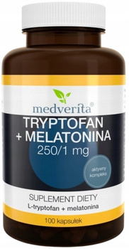 Tryptofan + Melatonina 250/1 mg, 100 kaps. - Medverita